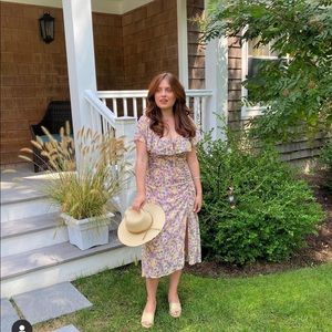 ASTR the label Sylvia A-line Midi Dress, size M